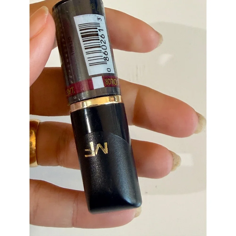 Max Factor Lasting Color Lipstick Mustard Seed Gold Bronze Metallic Vintage Rare